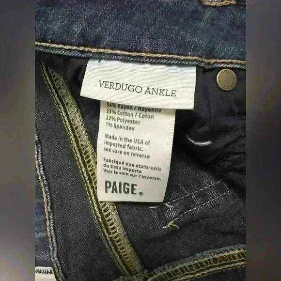 PAIGE Verdugo Ankle Skinny Jean in Nottingham - Picture 10 of 12